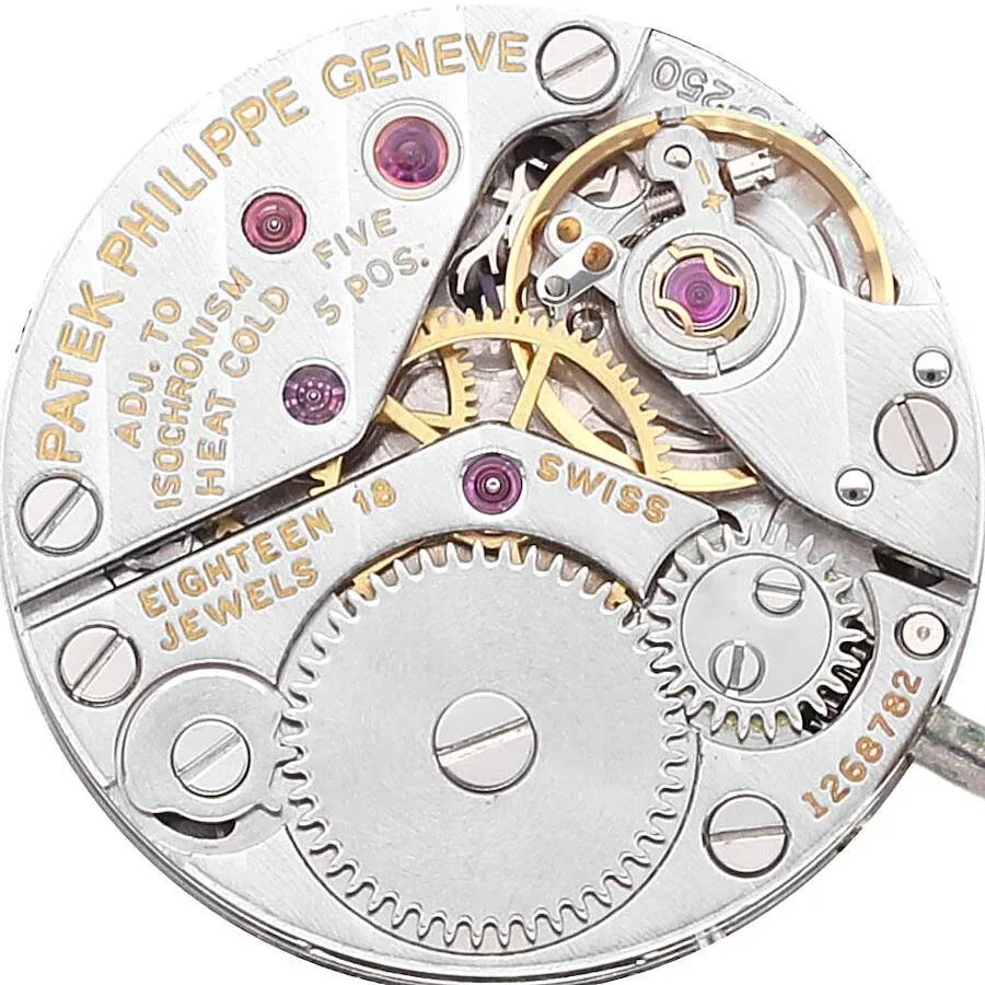 Đồng hồ Patek Phillipe 18k White Gold Diamond Bezel Cocktail Ladies Watch 4182 - Ảnh 3