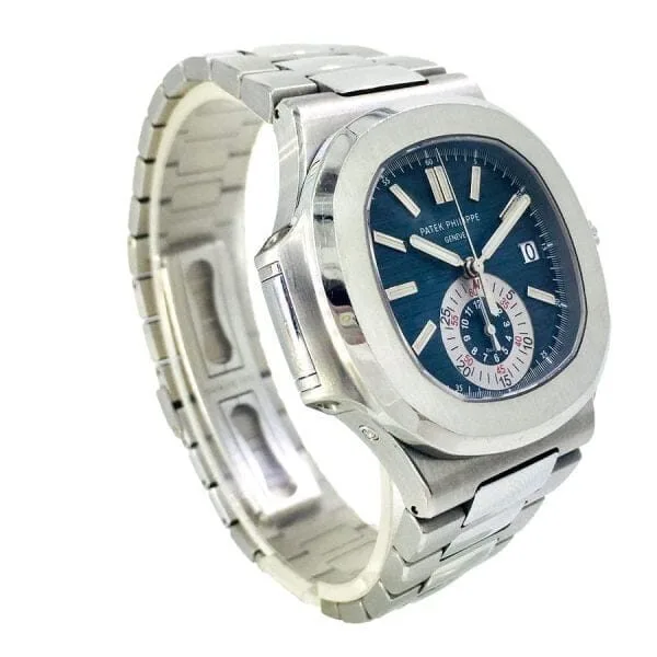 Đồng hồ Patek Phillipe 5980/1A-001 Nautilus Chronograph SS Blue Dial - Ảnh 4