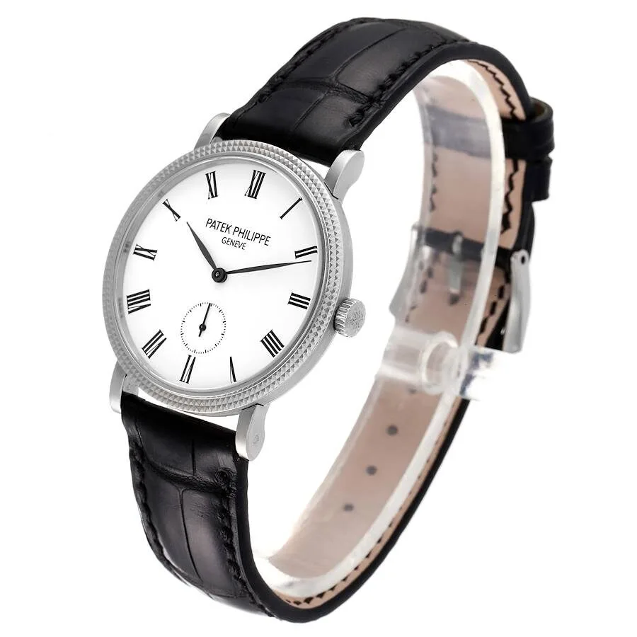 Đồng hồ Patek Phillipe Calatrava 31mm White Gold White Dial Ladies Watch 7119G - Ảnh 5