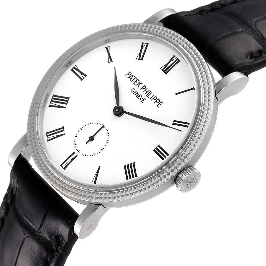 Đồng hồ Patek Phillipe Calatrava 31mm White Gold White Dial Ladies Watch 7119G - Ảnh 4