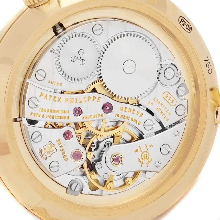 Đồng hồ Patek Phillipe Calatrava 31mm Yellow Gold Beige Strap Ladies Watch 7119 - Ảnh 3