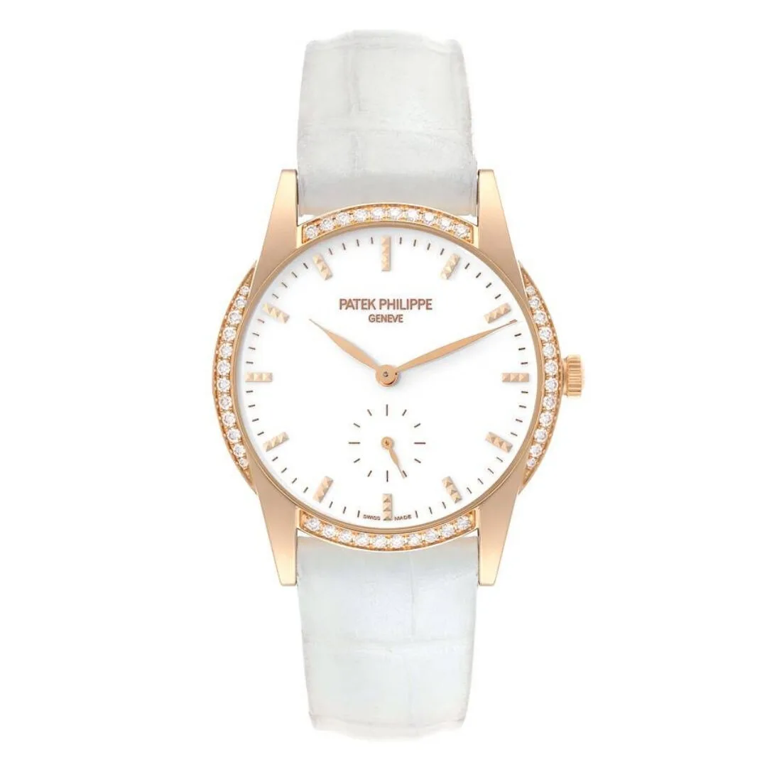 Đồng hồ Patek Phillipe Calatrava Rose Gold Diamond Ladies Watch 7122