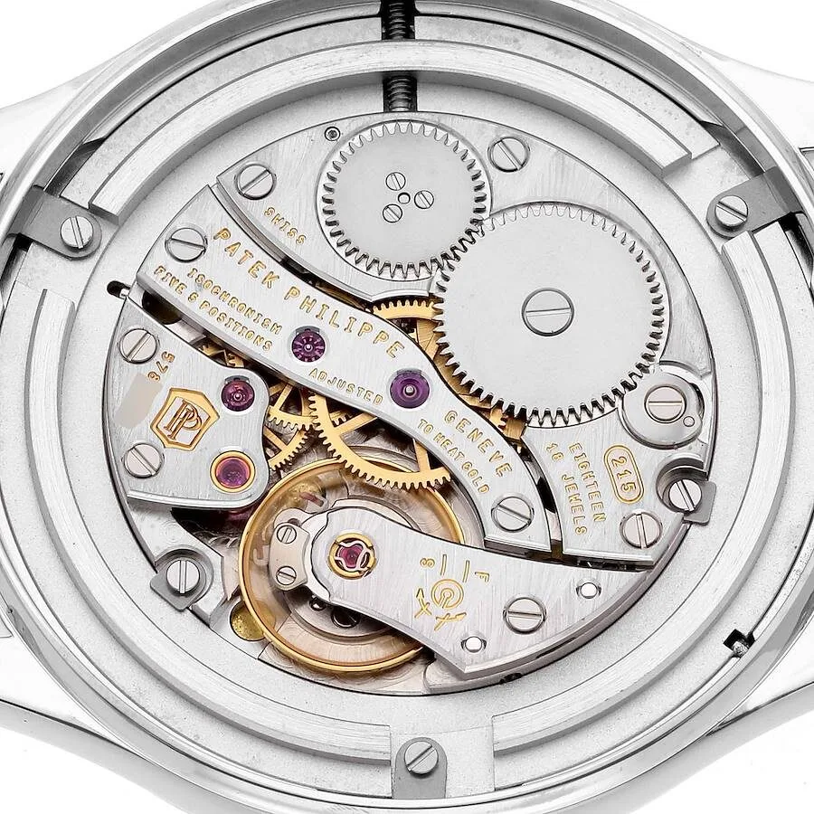 Đồng hồ Patek Phillipe Calatrava White Gold Blue Dial Diamond Ladies Watch 4897 - Ảnh 3