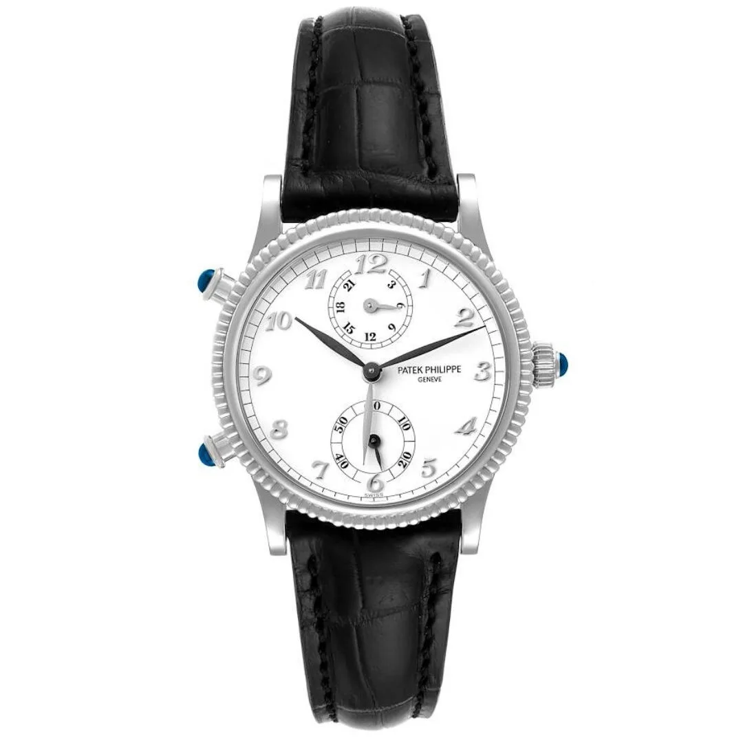 Đồng hồ Patek Phillipe Calatrava White Gold Cream Dial Diamond Ladies Watch