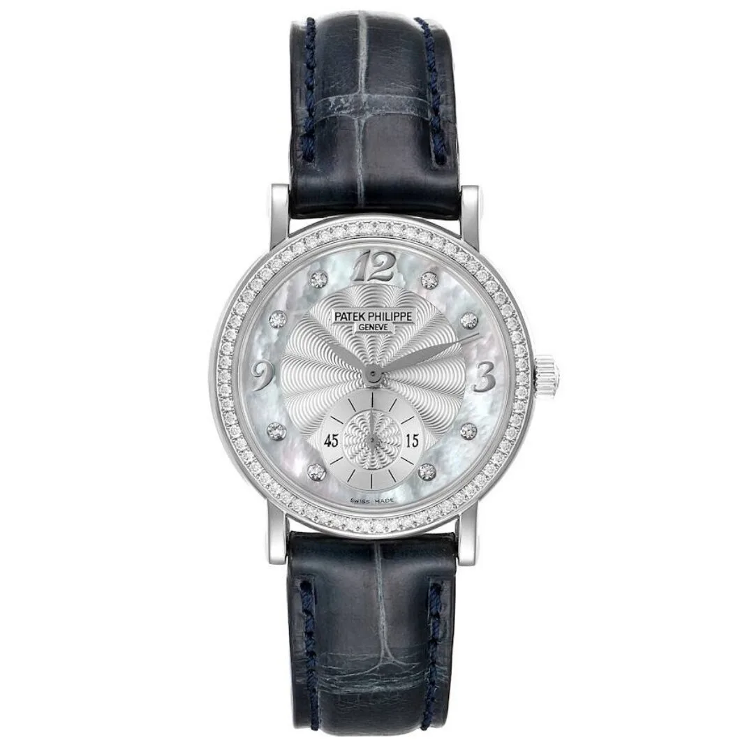Đồng hồ Patek Phillipe Calatrava White Gold MOP Diamond Ladies Watch 4959