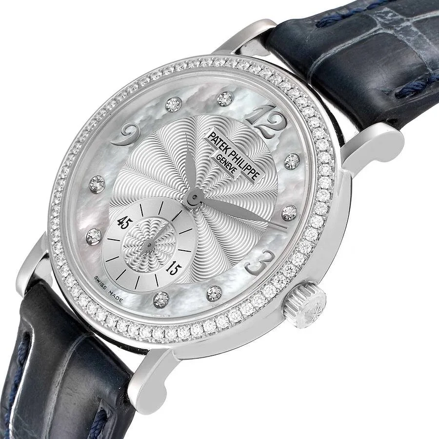 Đồng hồ Patek Phillipe Calatrava White Gold MOP Diamond Ladies Watch 4959 - Ảnh 4