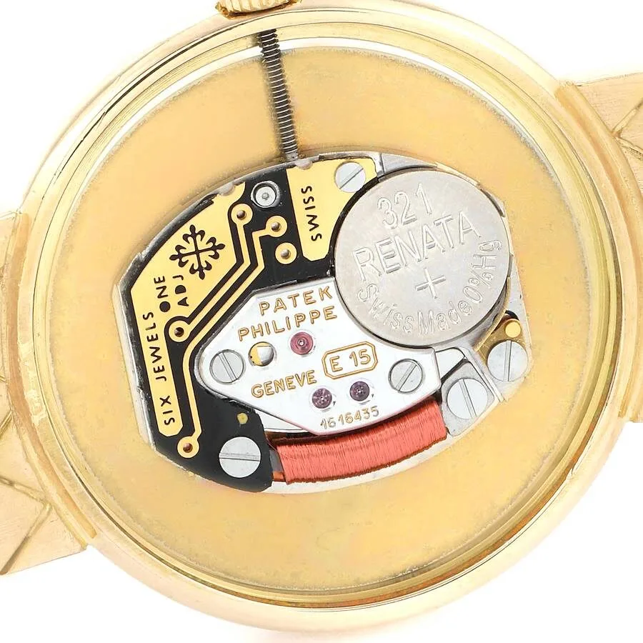 Đồng hồ Patek Phillipe Calatrava Yellow Gold White Roman Dial Ladies Watch 4821 - Ảnh 4