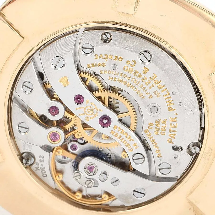 Đồng hồ Patek Phillipe Ellipse 18k Yellow Gold Champagne Dial Mens Watch 3644 - Ảnh 4
