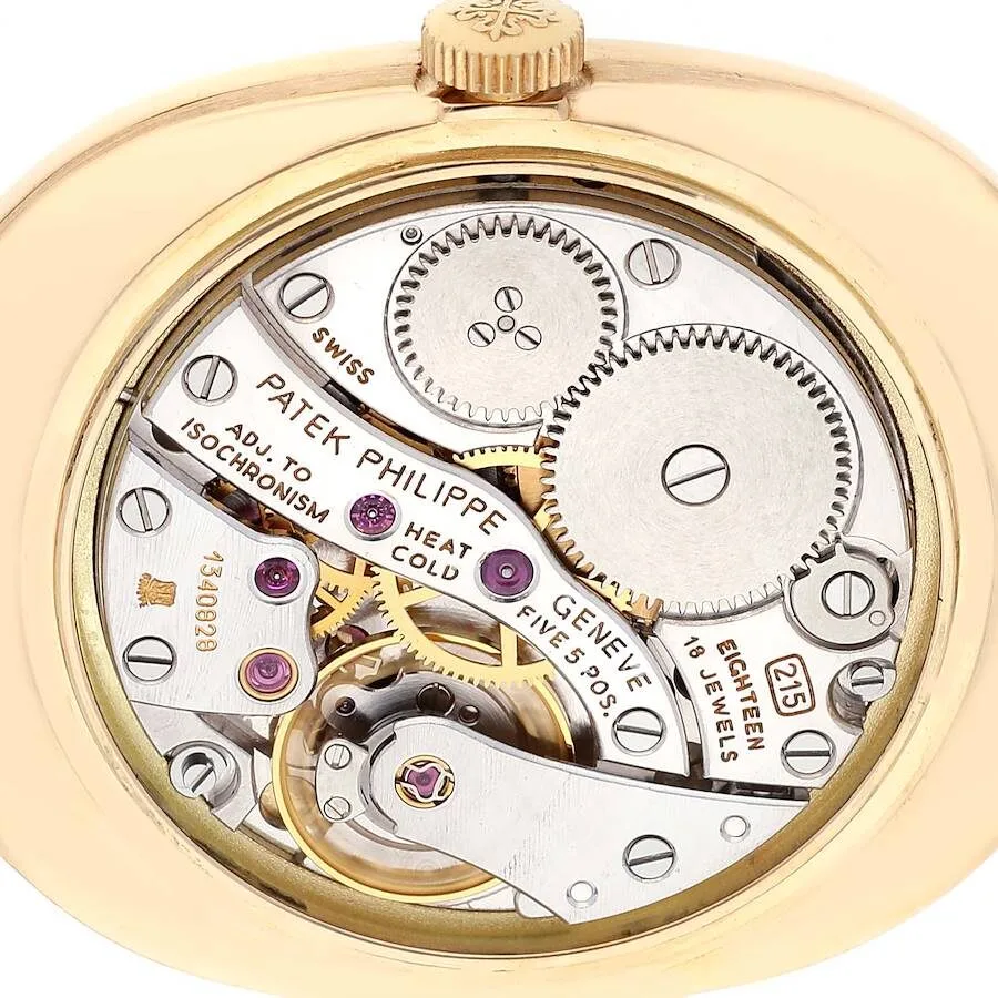 Đồng hồ Patek Phillipe Golden Ellipse 18k Yellow Gold Champagne Dial Mens Watch 3848 - Ảnh 3