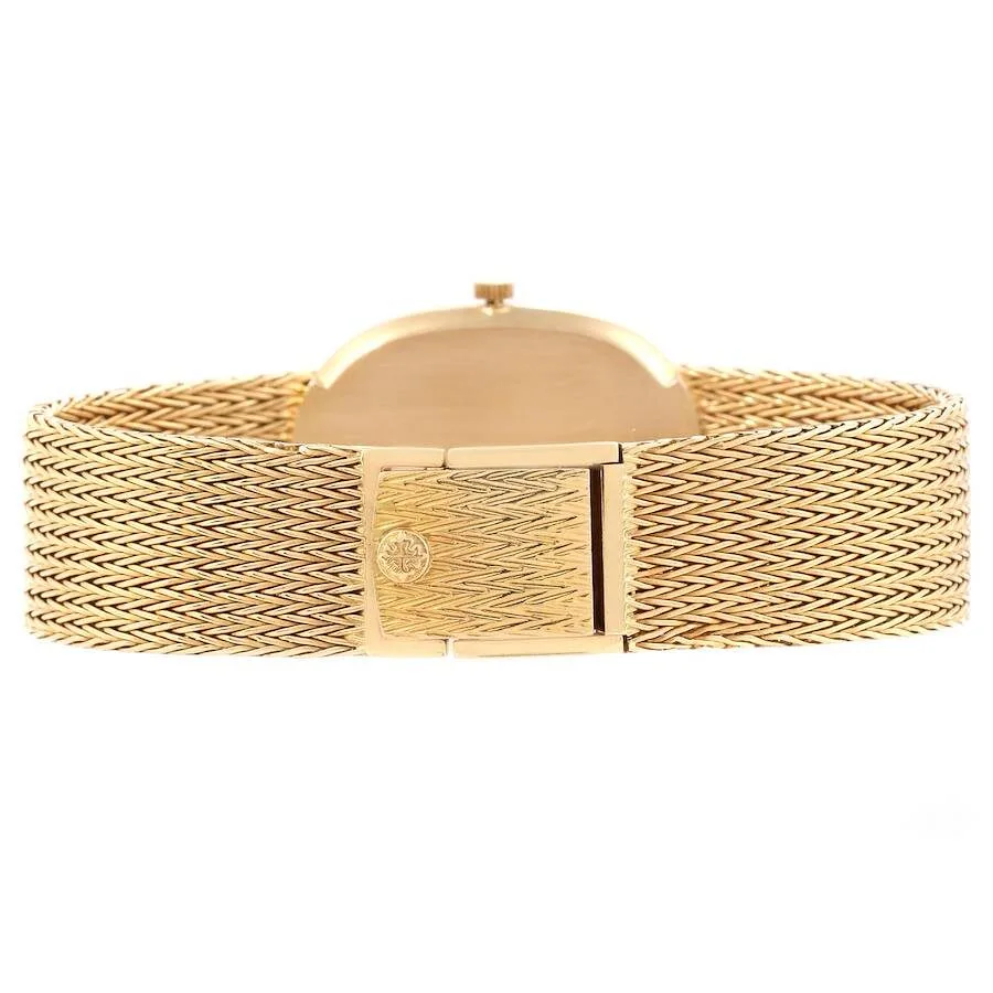Đồng hồ Patek Phillipe Golden Ellipse Blue Dial Yellow Gold Diamond Watch 3875 - Ảnh 3