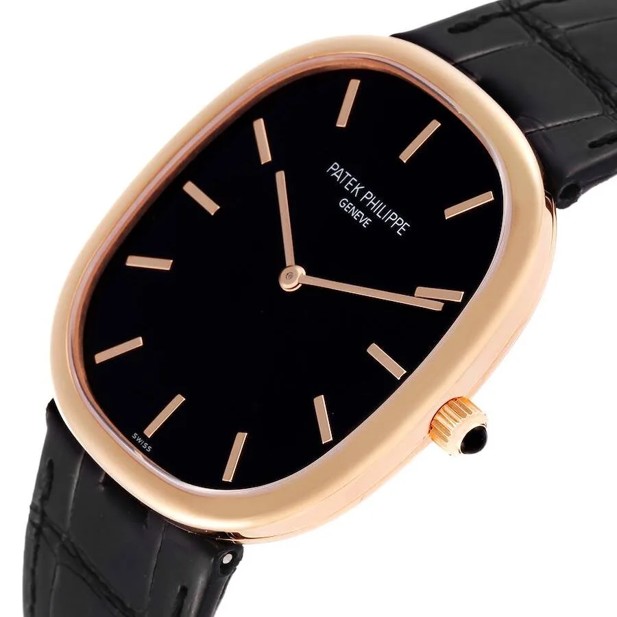 Đồng hồ Patek Phillipe Golden Ellipse Grande Taille Rose Gold Watch 5738 - Ảnh 4