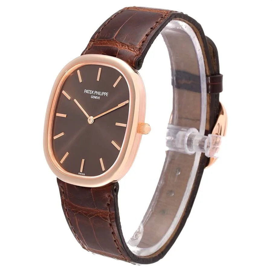 Đồng hồ Patek Phillipe Golden Ellipse Jumbo Rose Gold Automatic Mens Watch 3738 - Ảnh 5