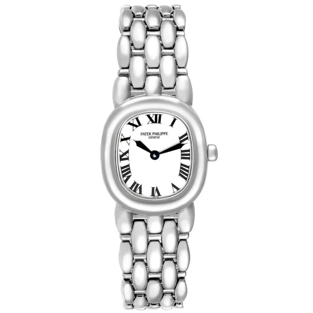Đồng hồ Patek Phillipe Golden Ellipse White Gold White Dial Ladies Watch 4830