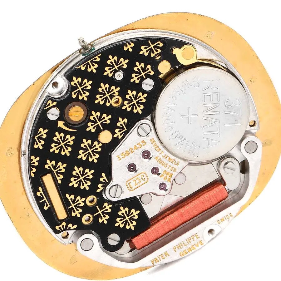 Đồng hồ Patek Phillipe Golden Ellipse Yellow Gold Blue Dial Ladies Watch 3788 - Ảnh 3