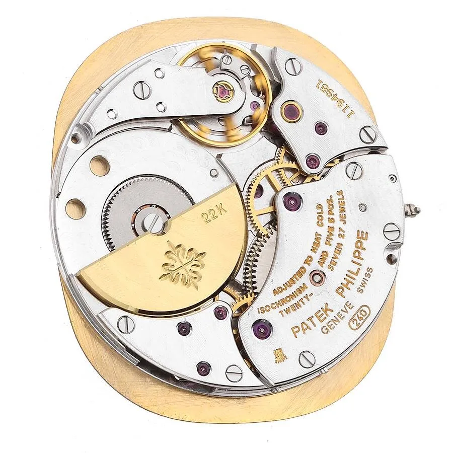 Đồng hồ Patek Phillipe Golden Ellipse Yellow Gold Blue Dial Mens Watch 3738 - Ảnh 3
