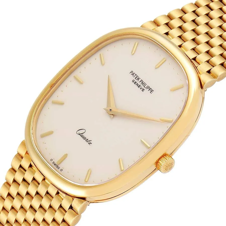 Đồng hồ Patek Phillipe Grand Ellipse 18k Yellow Gold Mens Watch 3838 - Ảnh 4