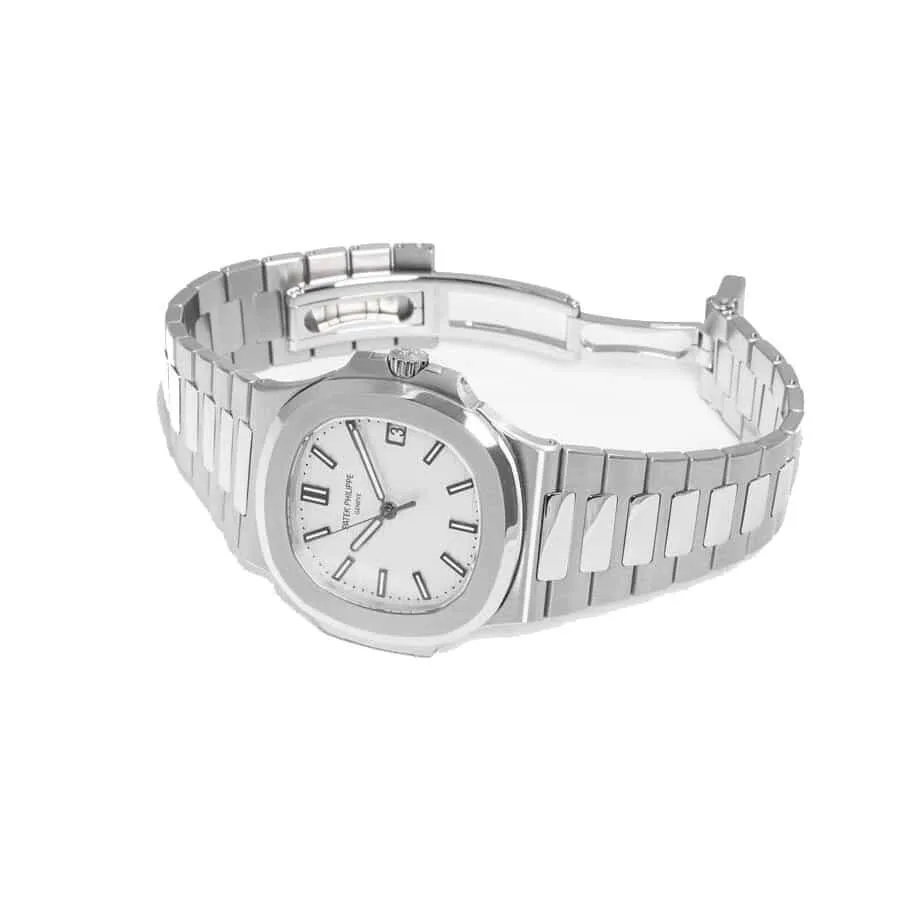 Đồng hồ Patek Phillipe Nautilus Jumbo White Dial 5719/10G-010 Iced Out - Ảnh 3