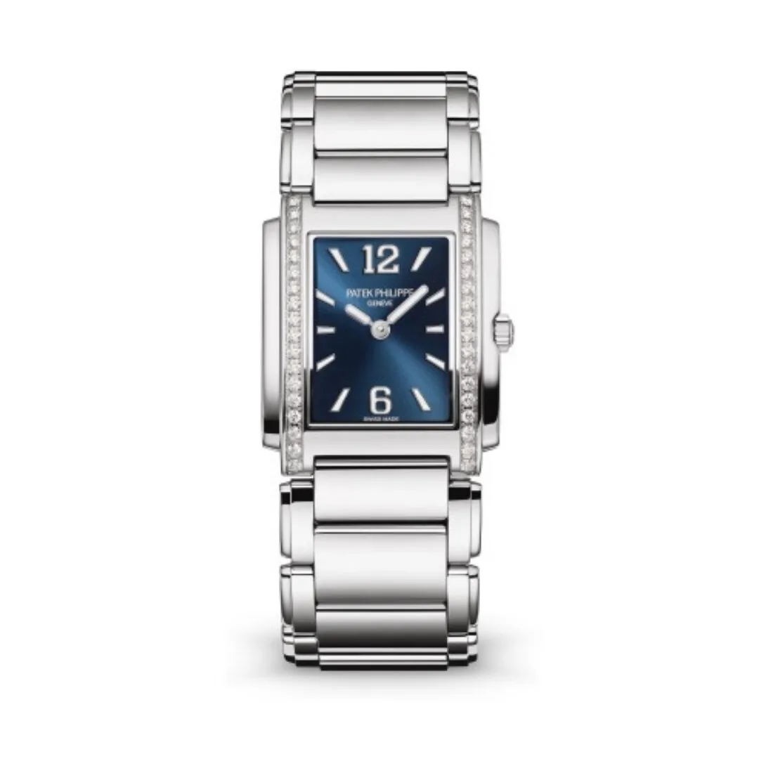 Đồng hồ Patek Phillipe Twenty~4 Stainless Steel Gray Sunburst Dial Watch 4910/1200A-010